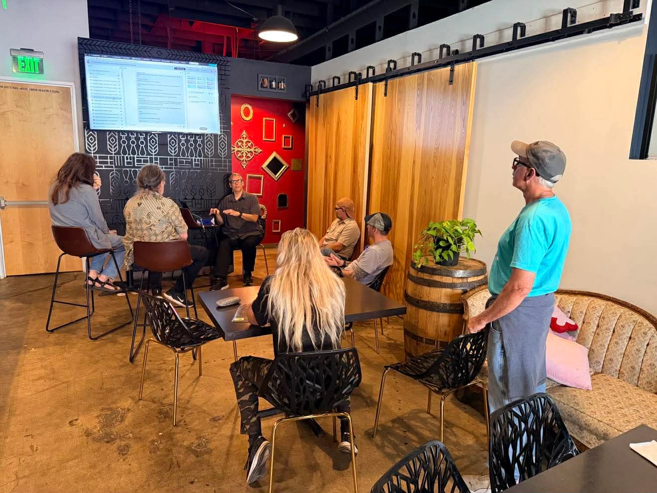 Attendees at the Amplify AI workshop at the San Diego Streaming Film Festival